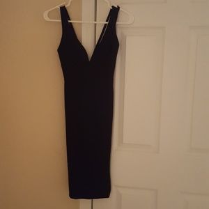 Black, low cut dress